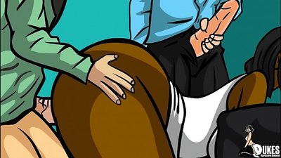 સ્ટુડન્ટ્સ સ્કૂલ પછી અશ્વેત શિક્ષક સાથે સેક્સ માણે છે